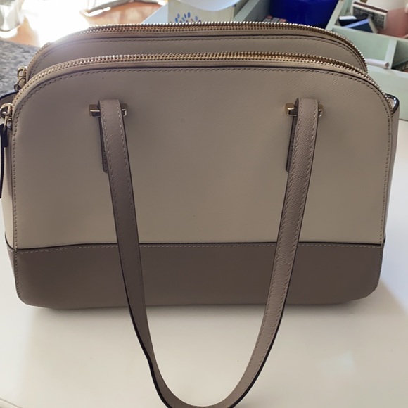 Kate Spade stone and pebble color handbag - Picture 4 of 9